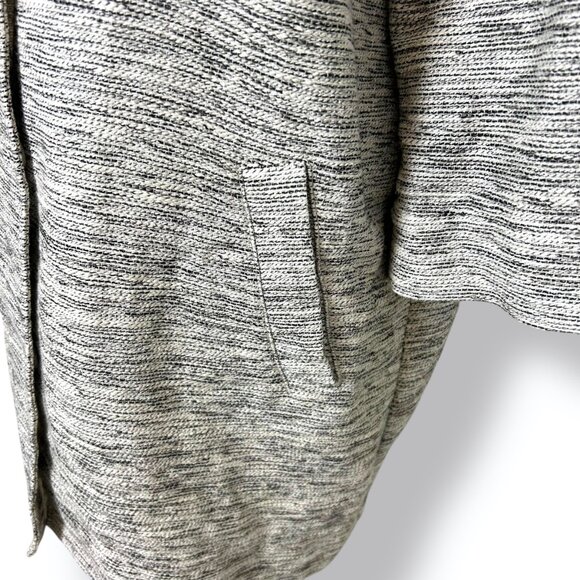 Eileen Fisher Longline Blazer Jacket Snap Button Pockets Textured Tweed Sz PL - Picture 6 of 10